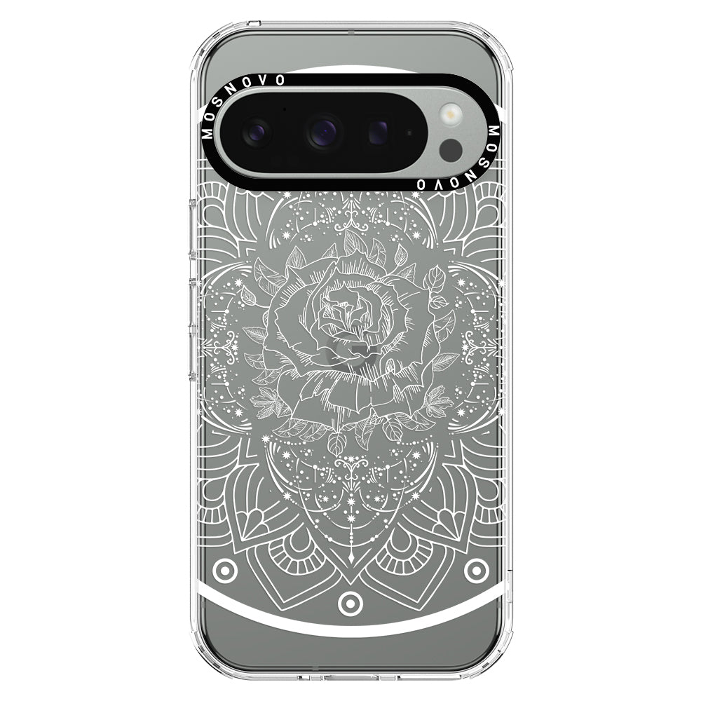 Rose Mandala Phone Case - Google Pixel 9 Pro Case