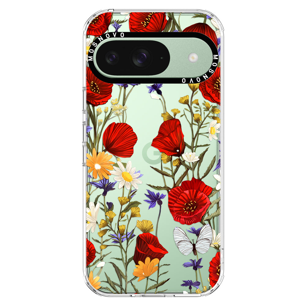 Poppy Floral Phone Case - Google Pixel 9 Case