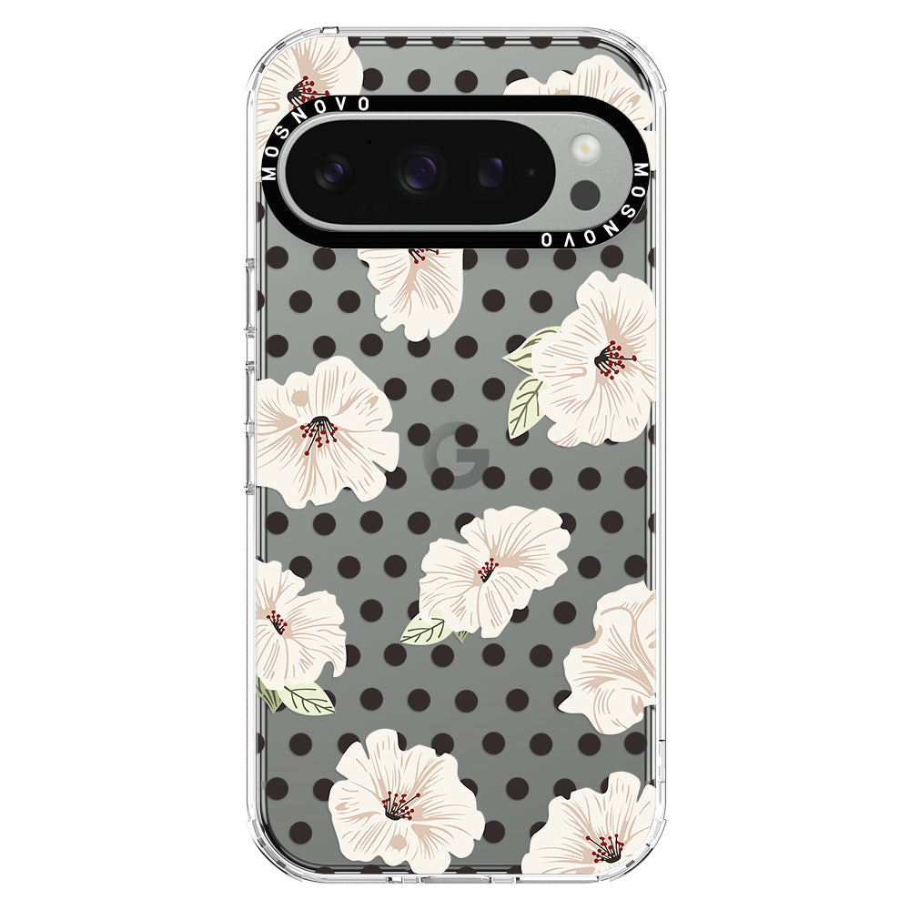 Vintage Hibiscus Flower Phone Case - Google Pixel 9 Pro XL Case