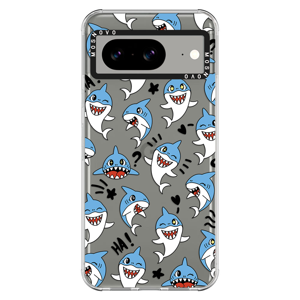 Cute Sharks Phone Case - Google Pixel 8 Case