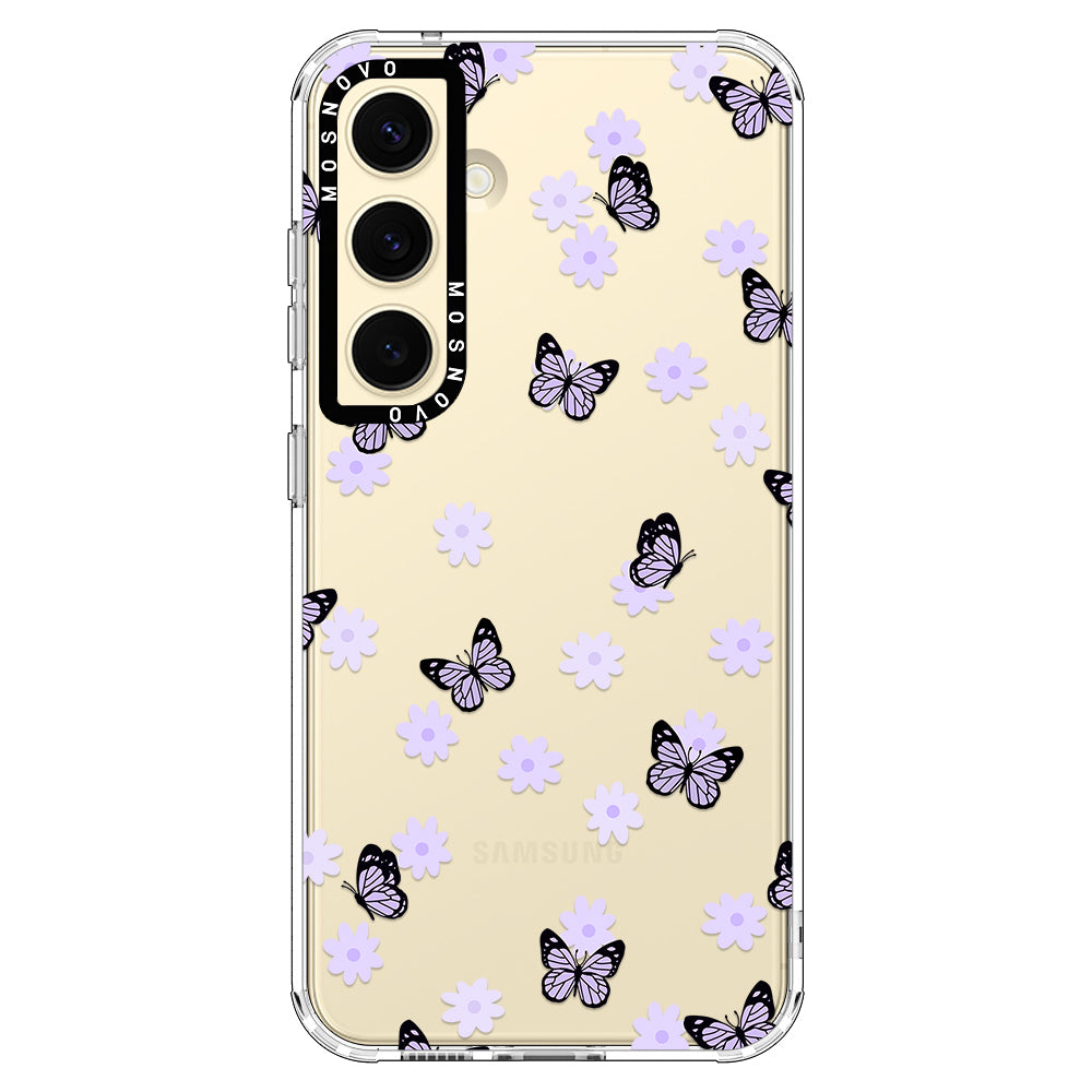 Lilac Butterfly Phone Case - Samsung Galaxy S24 Plus Case