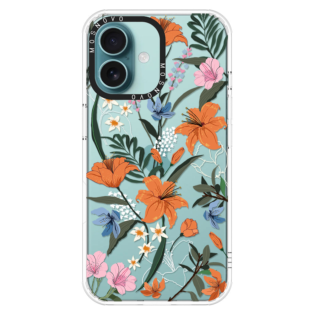 Lily Garden Phone Case - iPhone 16 Case - MOSNOVO