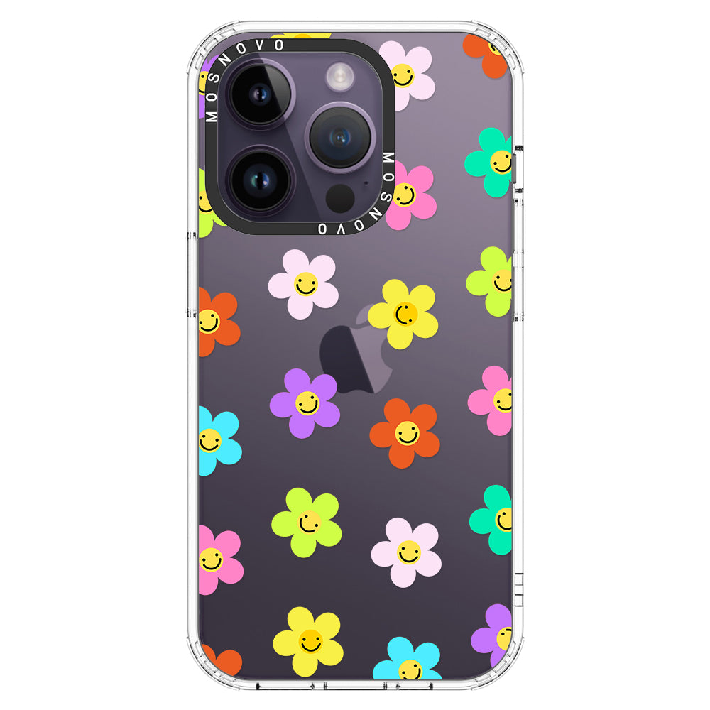 Smile Floral Phone Case - iPhone 14 Pro Case