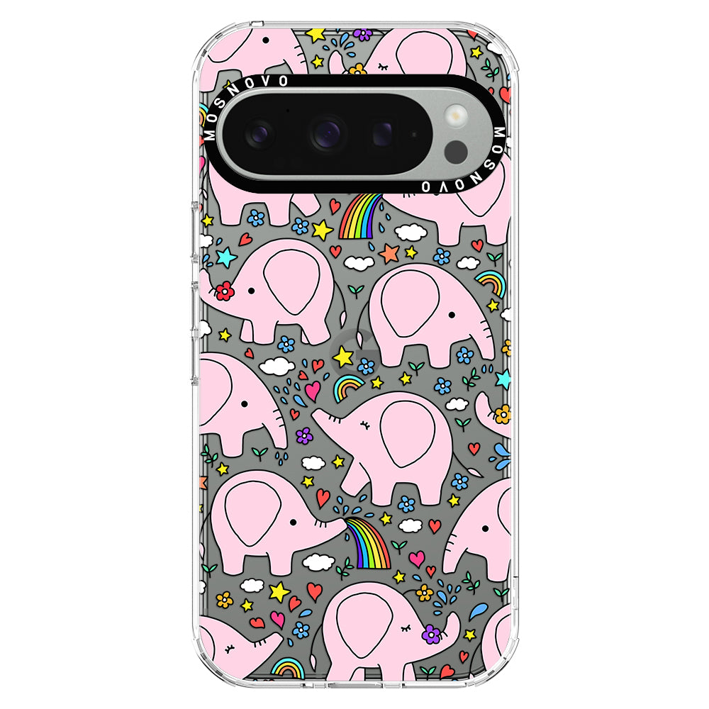 Cute Pink Elephant Phone Case - Google Pixel 9 Pro Case