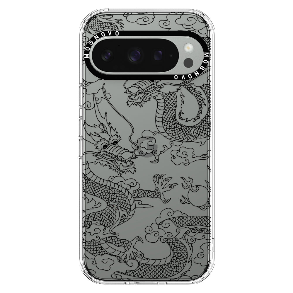 Black Dragon Phone Case - Google Pixel 9 Pro XL Case