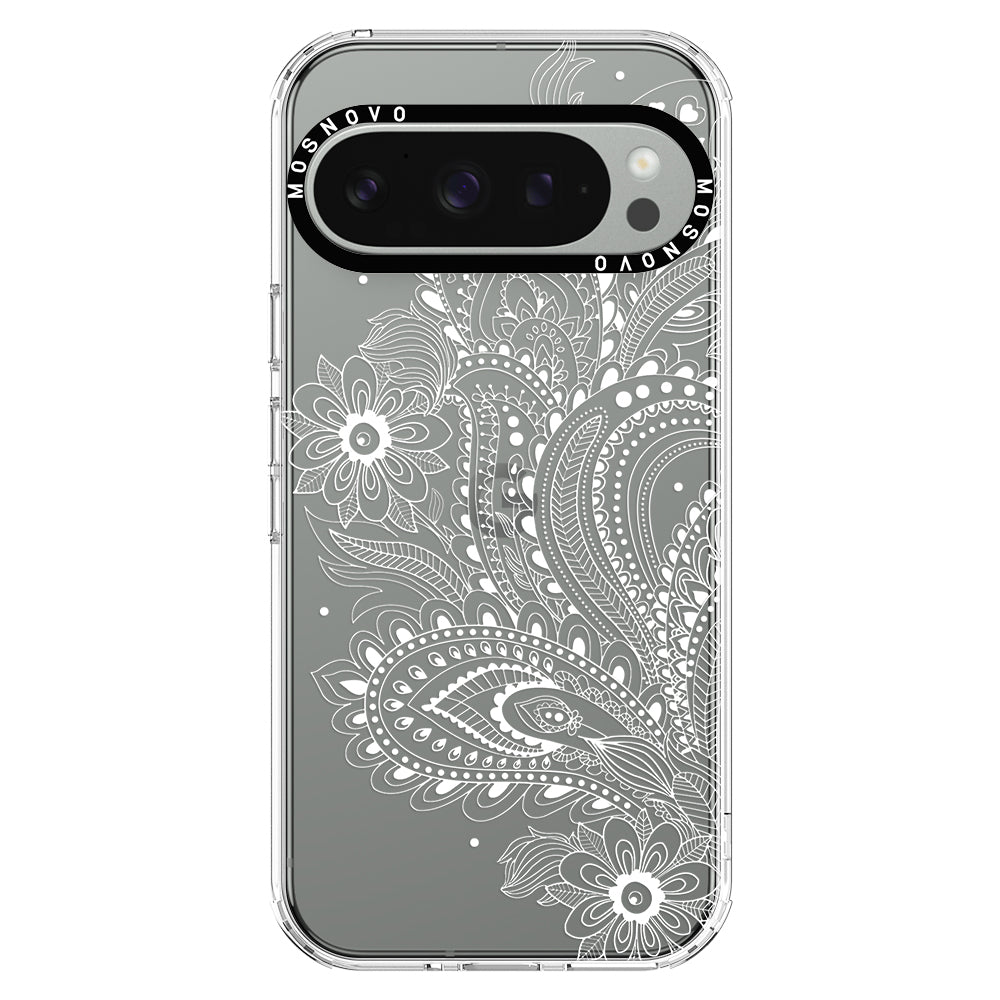 Aesthetic Flower Henna Phone Case - Google Pixel 9 Pro Case