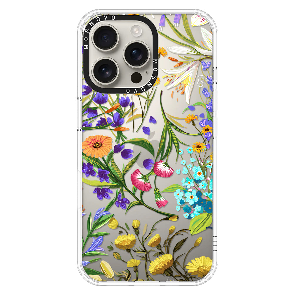 Summer Flower Holidays Phone Case - iPhone 16 Pro Max Case - MOSNOVO