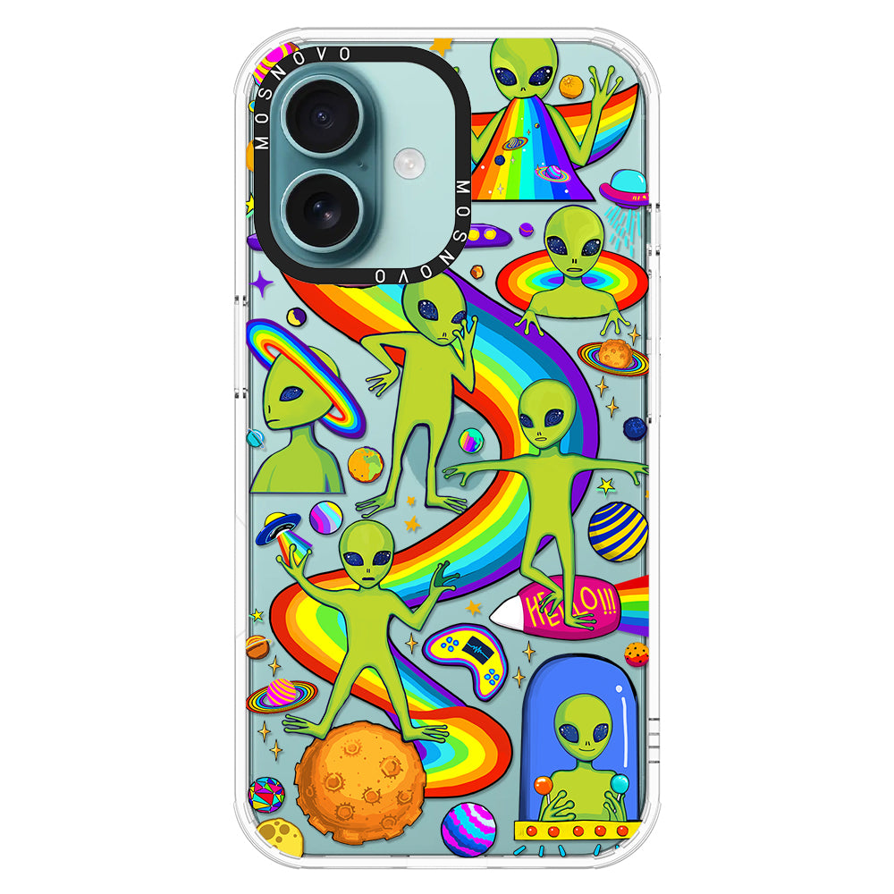 Funny Alien Phone Case - iPhone 16 Case - MOSNOVO