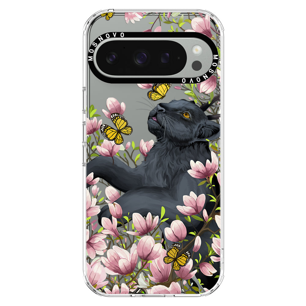 Black Panther Garden Phone Case - Google Pixel 9 Pro Case