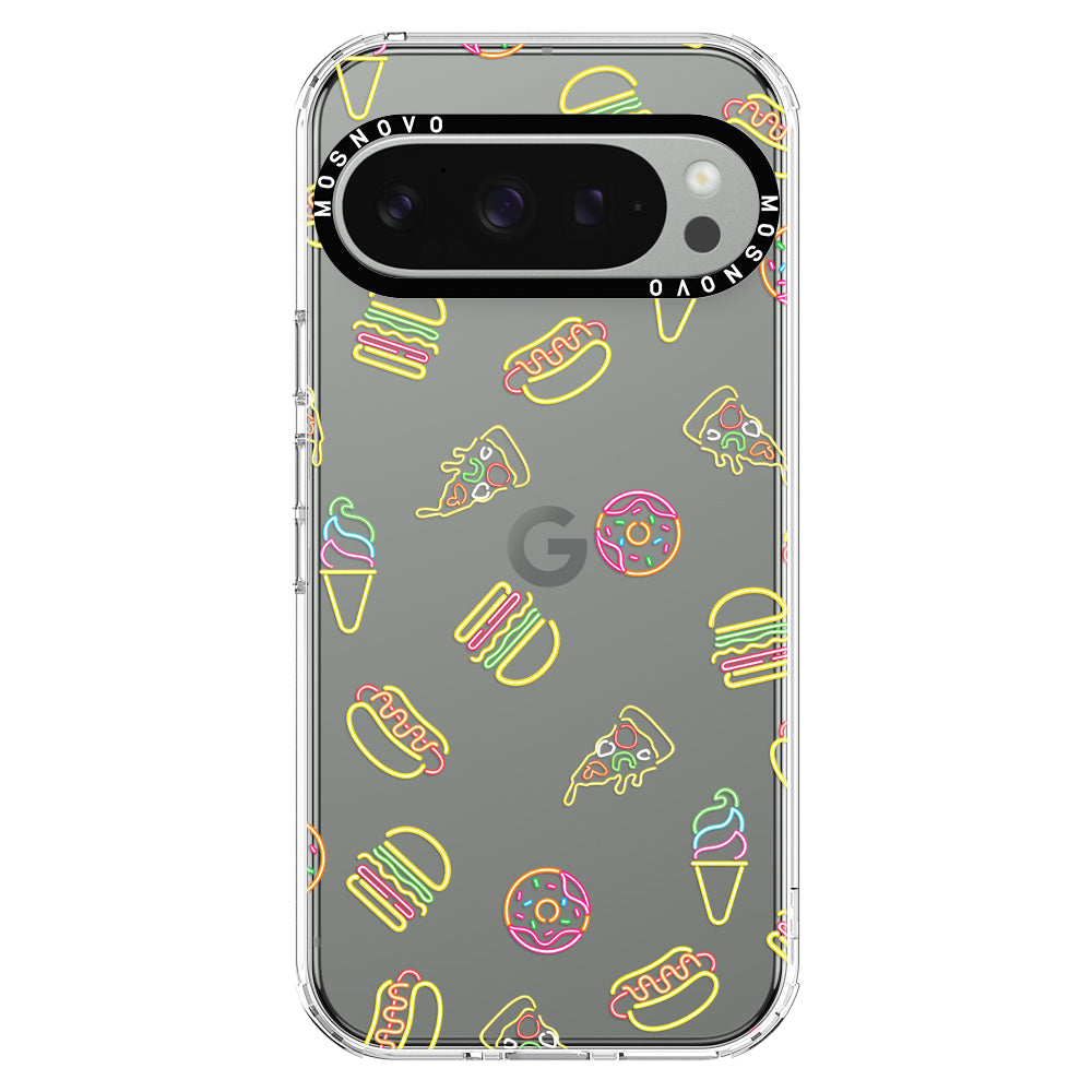 Neon Junk Food Phone Case - Google Pixel 9 Pro XL Case