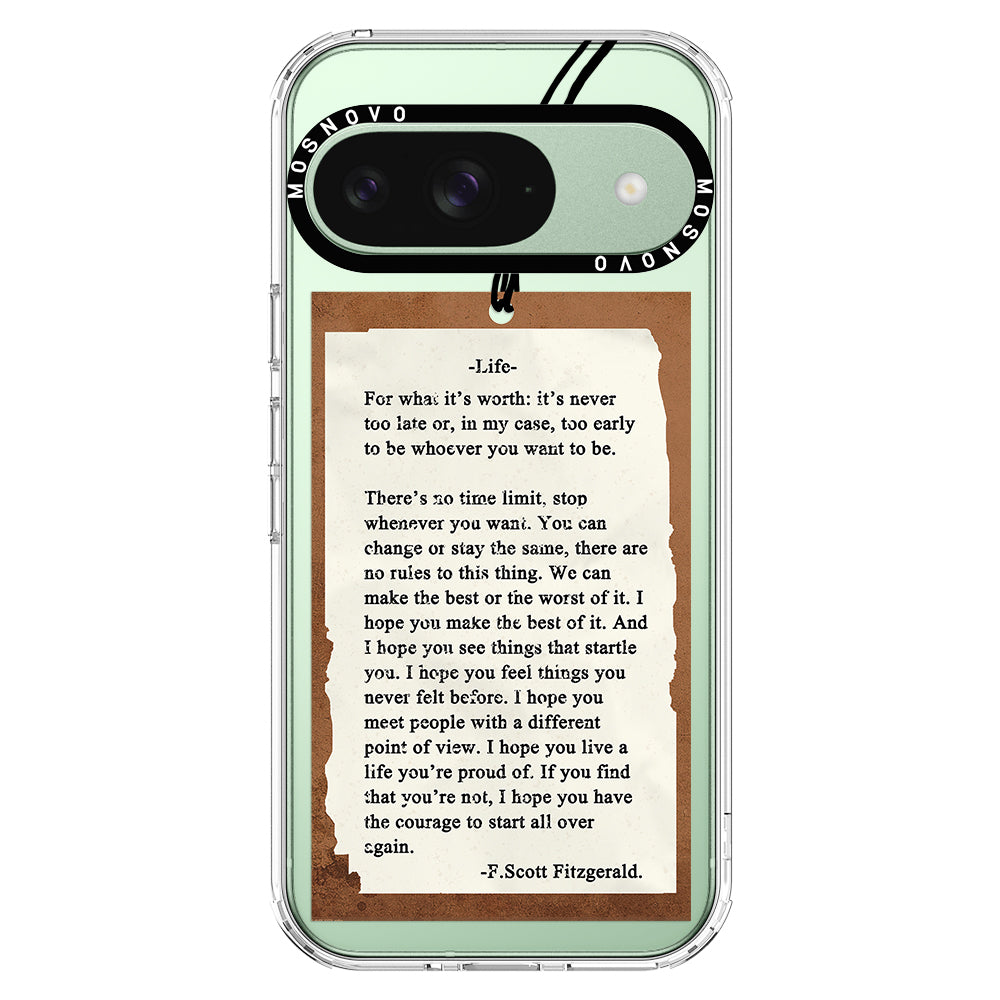 Life Quote Phone Case - Google Pixel 9 Case