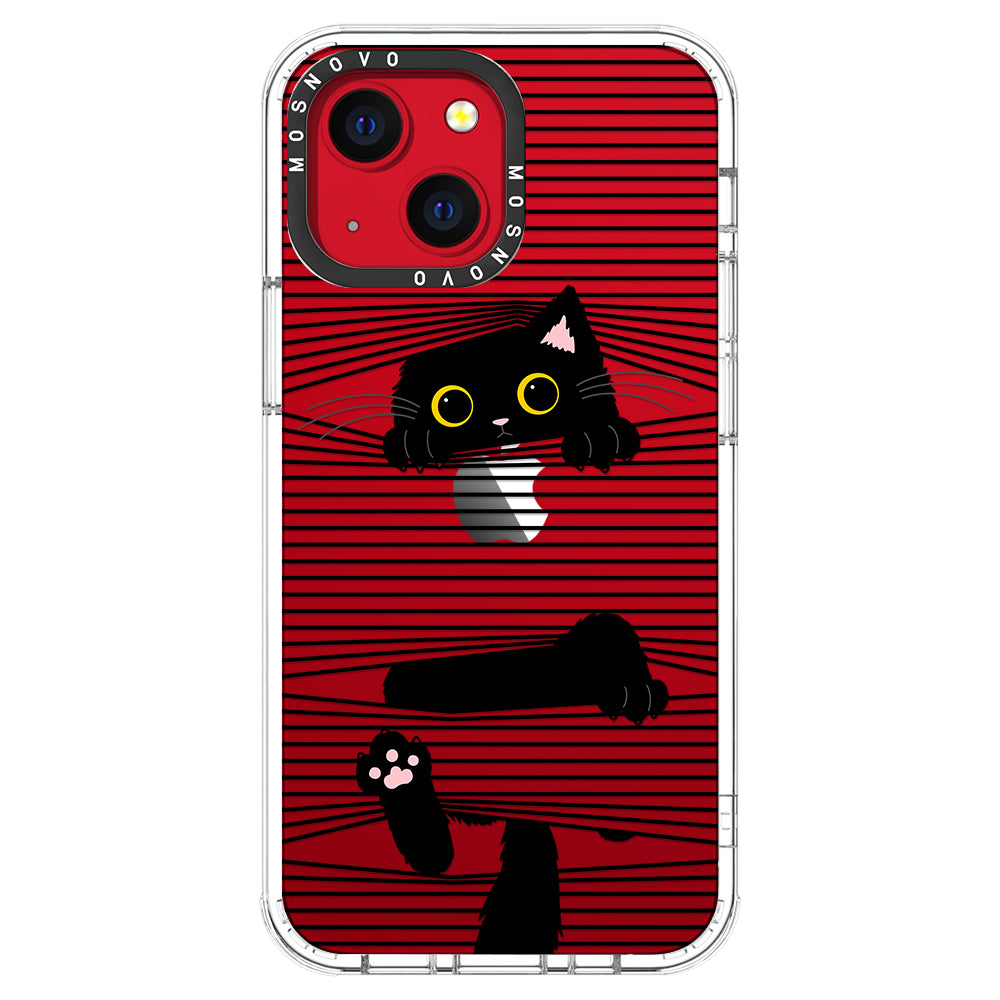 Hidden Black Cat Phone Case - iPhone 13 Mini Case