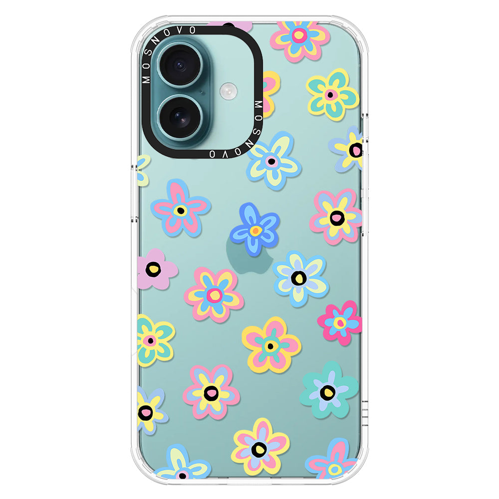 Groovy Flower Phone Case - iPhone 16 Case - MOSNOVO