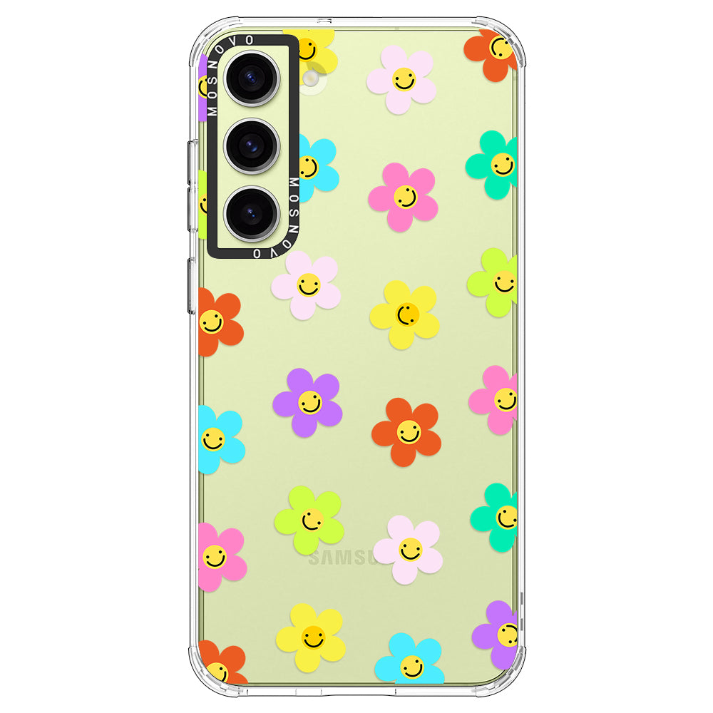 Smile Floral Phone Case - Samsung Galaxy S23 Plus Case