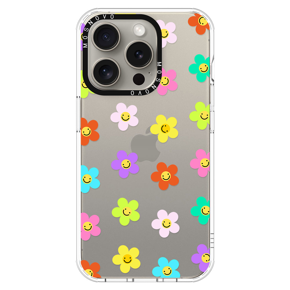 Smile Floral Phone Case - iPhone 15 Pro Case