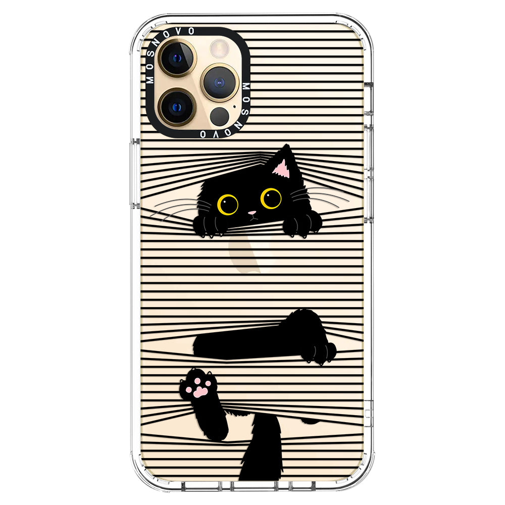 Hidden Black Cat Phone Case - iPhone 12 Pro Max Case