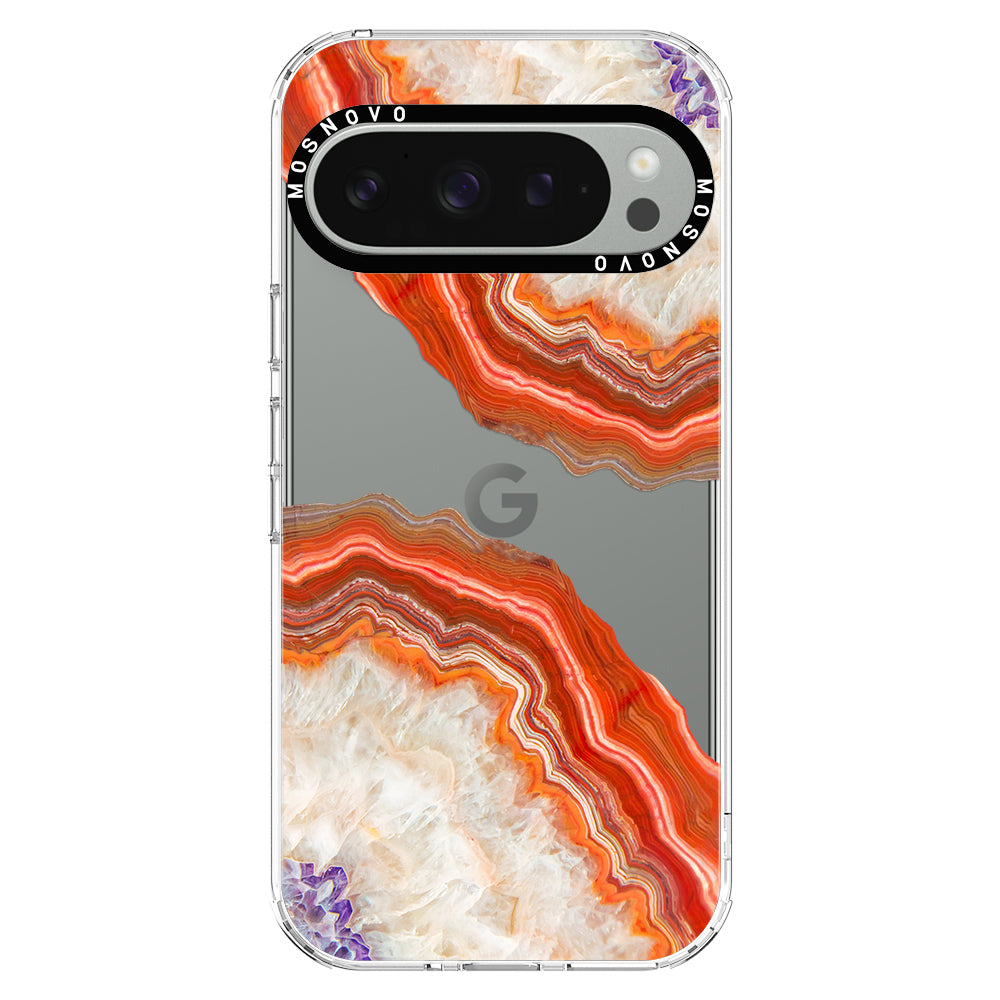 Red Agate Phone Case - Google Pixel 9 Pro XL Case