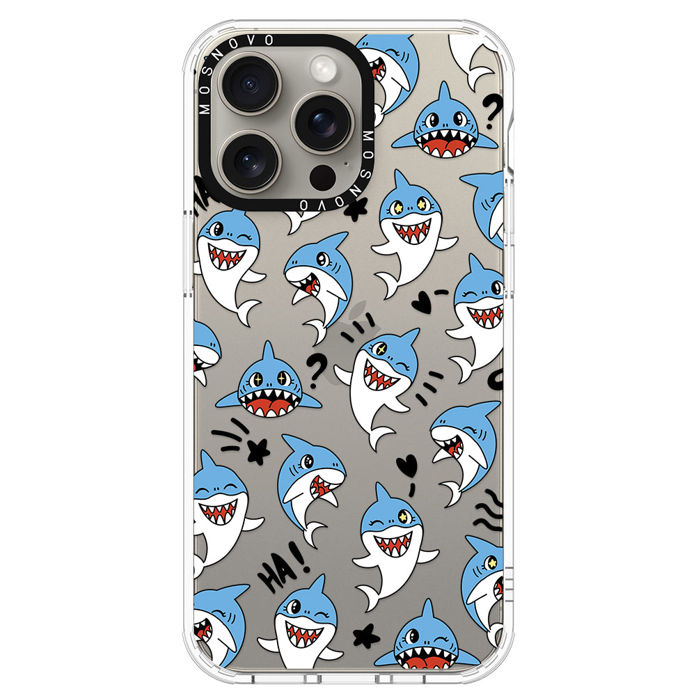 Cute Sharks Phone Case - iPhone 15 Pro Max Case