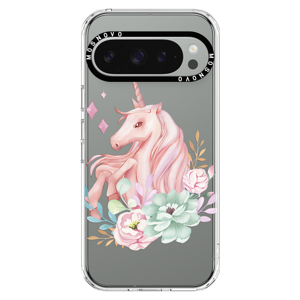 Pastel Flower Unicorn Phone Case - Google Pixel 9 Pro Case