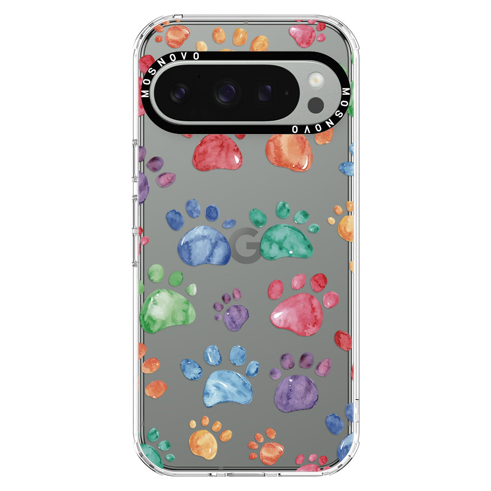 Colorful Paw Phone Case - Google Pixel 9 Pro Case