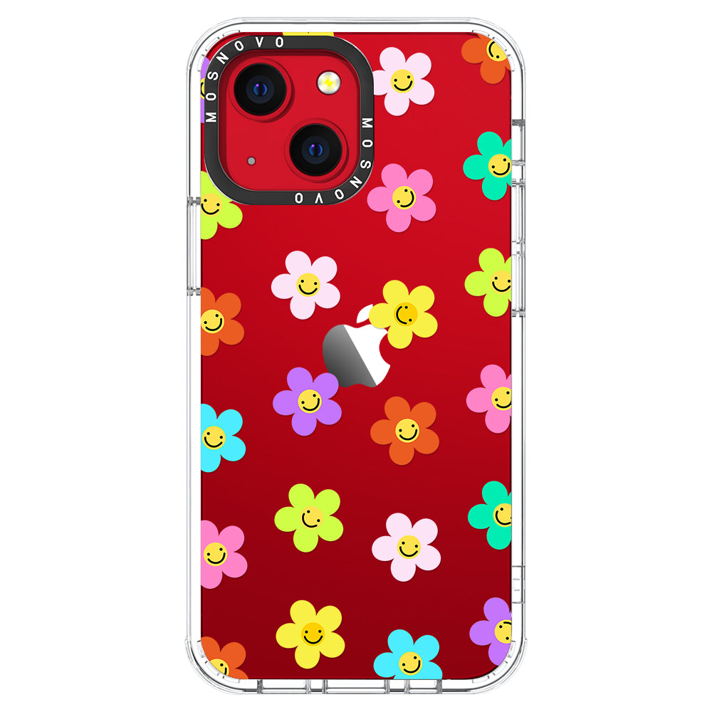 Smile Floral Phone Case - iPhone 13 Mini Case