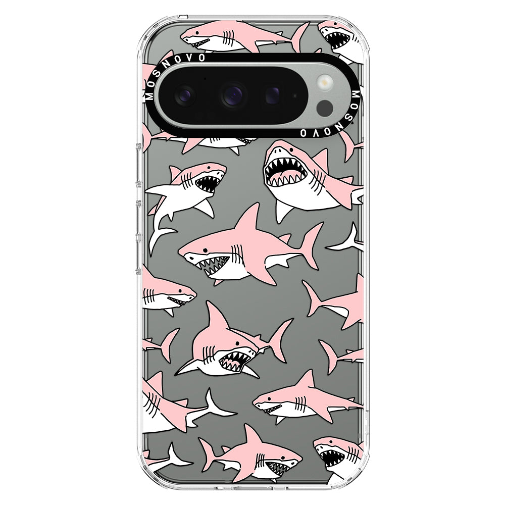 Pink Shark Phone Case - Google Pixel 9 Pro Case