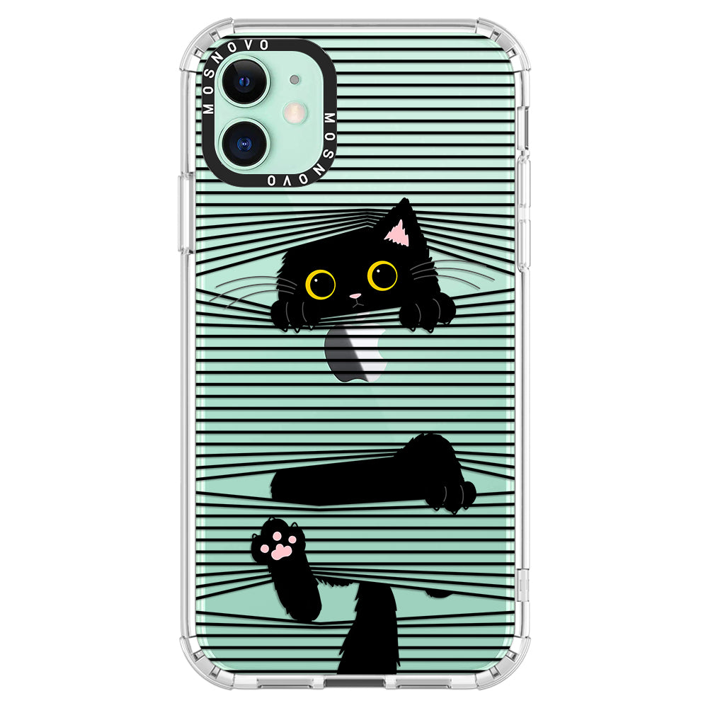 Hidden Black Cat Phone Case - iPhone 11 Case