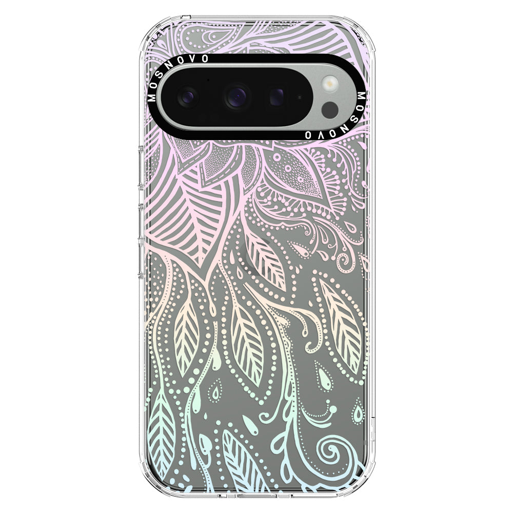 Pastel Rainbow Mandala Phone Case - Google Pixel 9 Pro Case