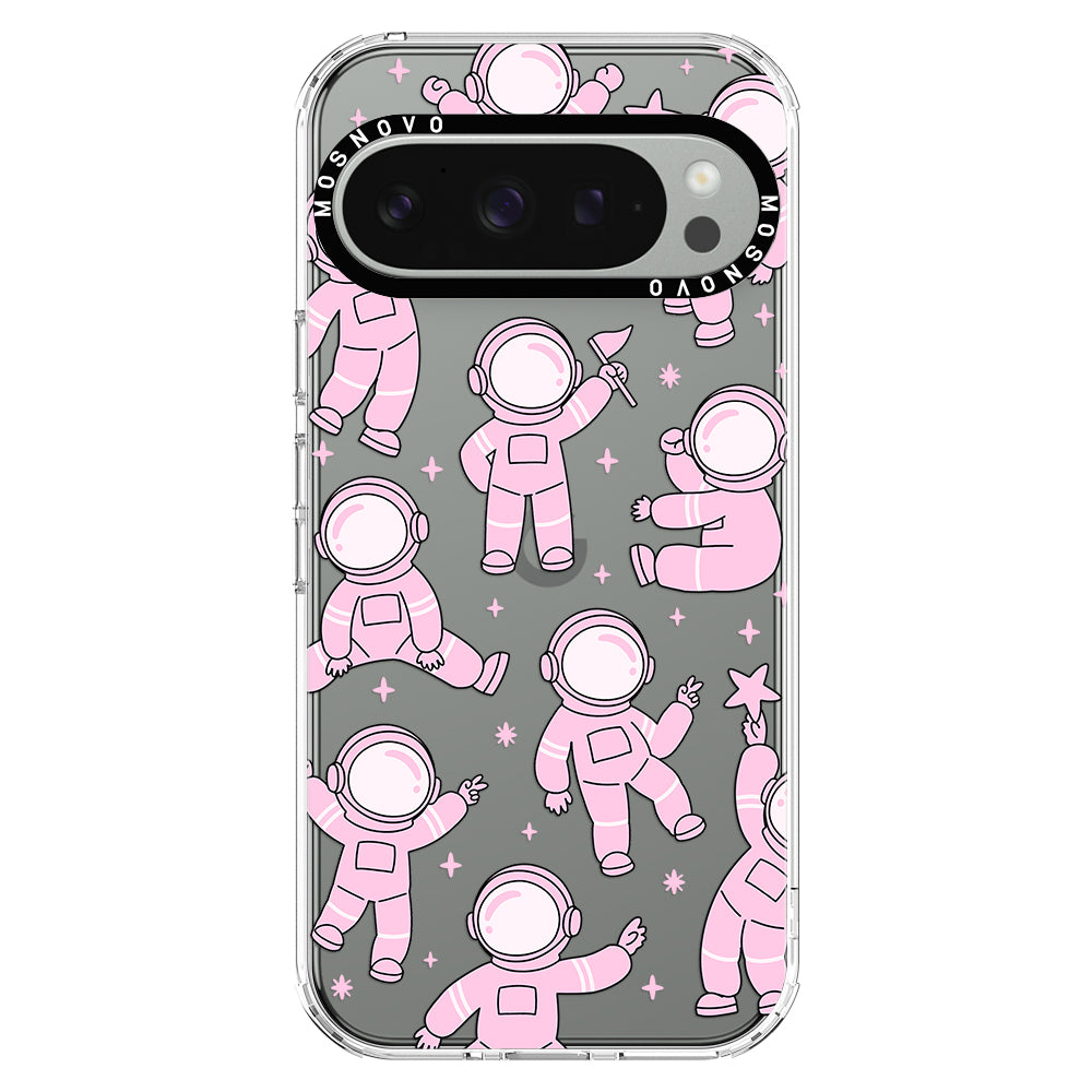 Pink Astronaut Phone Case - Google Pixel 9 Pro XL Case