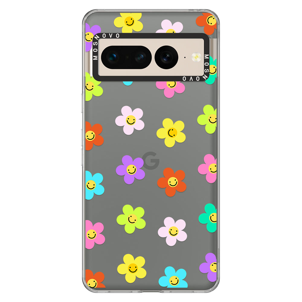 Smile Floral Phone Case - Google Pixel 7 Pro Case