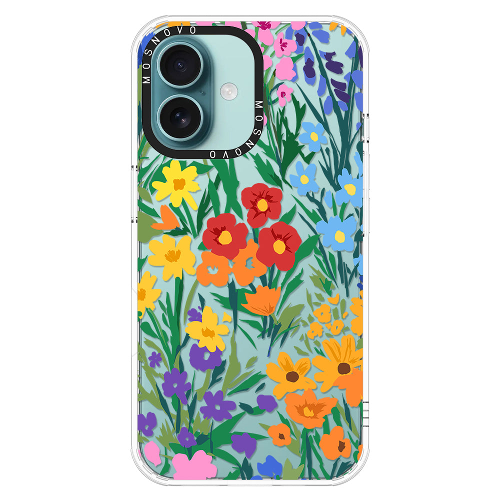 Spring Botanical Flower Floral Phone Case - iPhone 16 Case - MOSNOVO