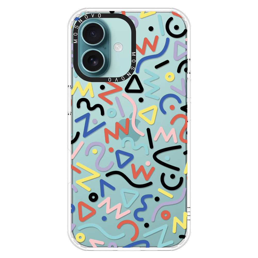 Doodle Art Phone Case - iPhone 16 Plus Case - MOSNOVO