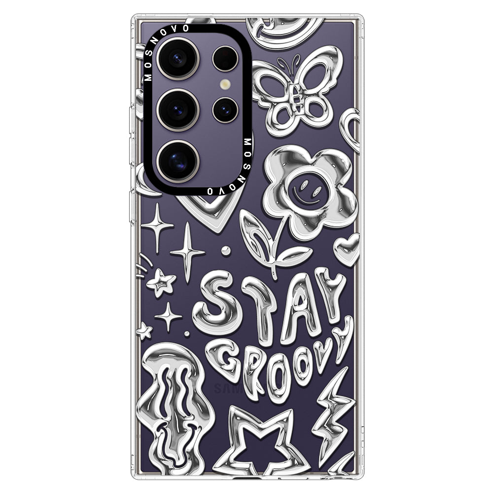 Silver Chrome Art (Flat Print) Phone Case - Samsung Galaxy S24 Ultra Case