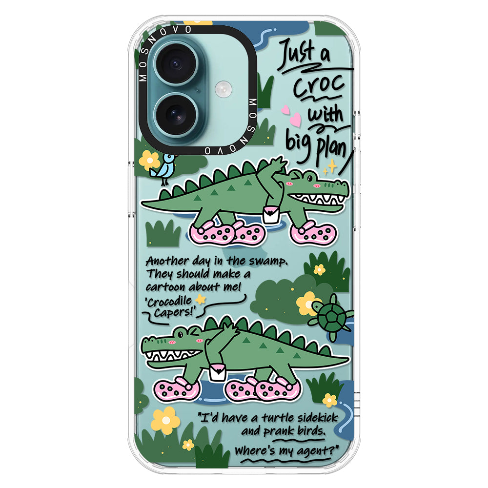 Croc with Big Plan Phone Case - iPhone 16 Plus Case