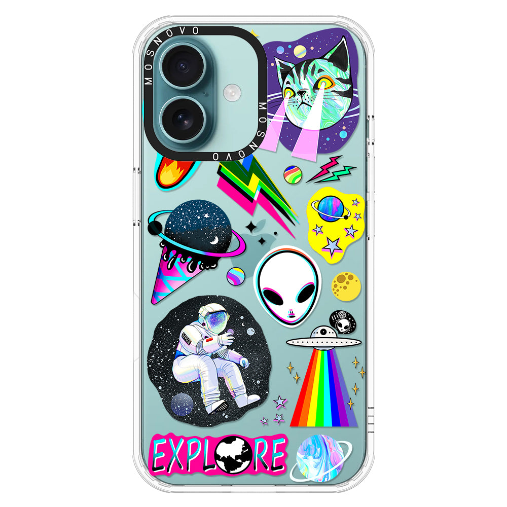 Sci-Fi Stickers Phone Case - iPhone 16 Case - MOSNOVO