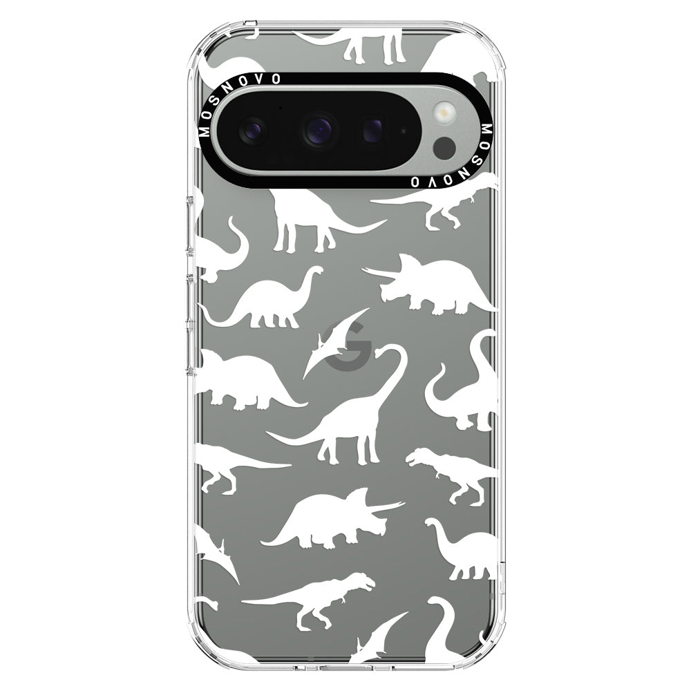 White Dinosaur Phone Case - Google Pixel 9 Pro XL Case