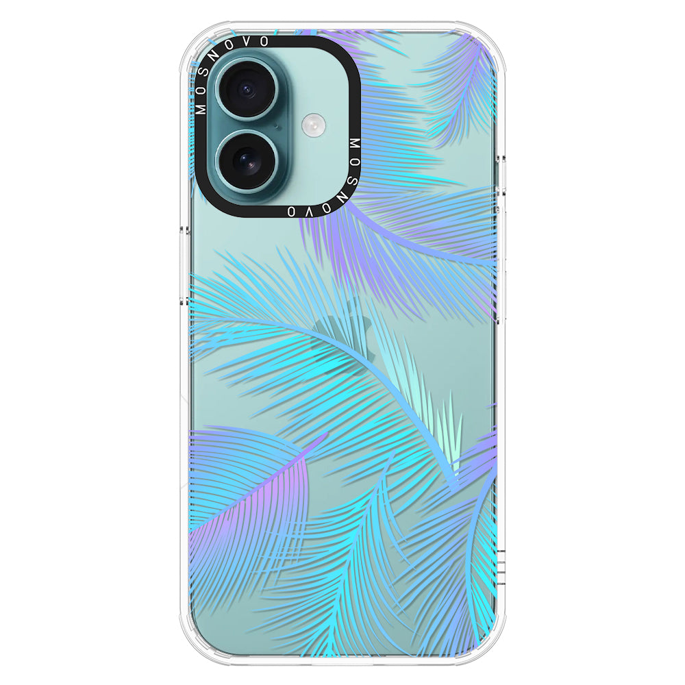 Gradient Tropical Palm Leaf Phone Case - iPhone 16 Plus Case - MOSNOVO