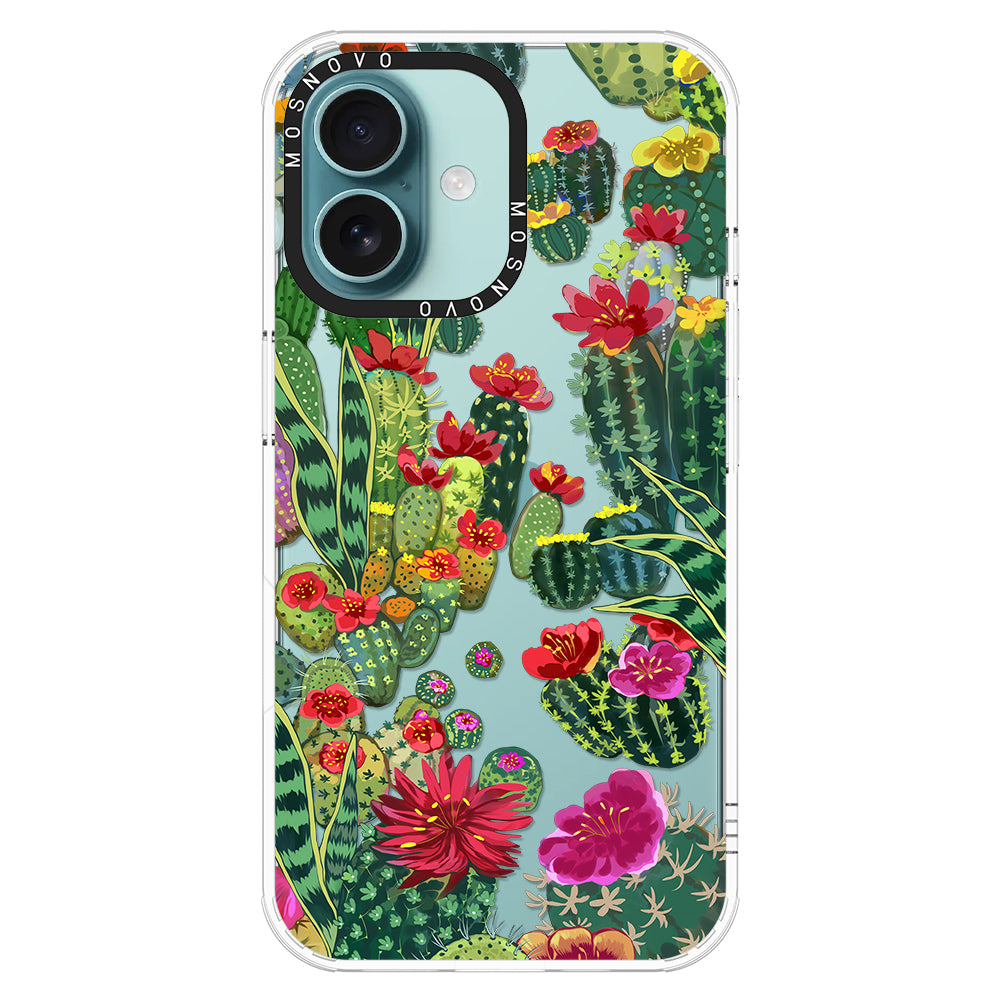 Cactus Garden Phone Case - iPhone 16 Case - MOSNOVO