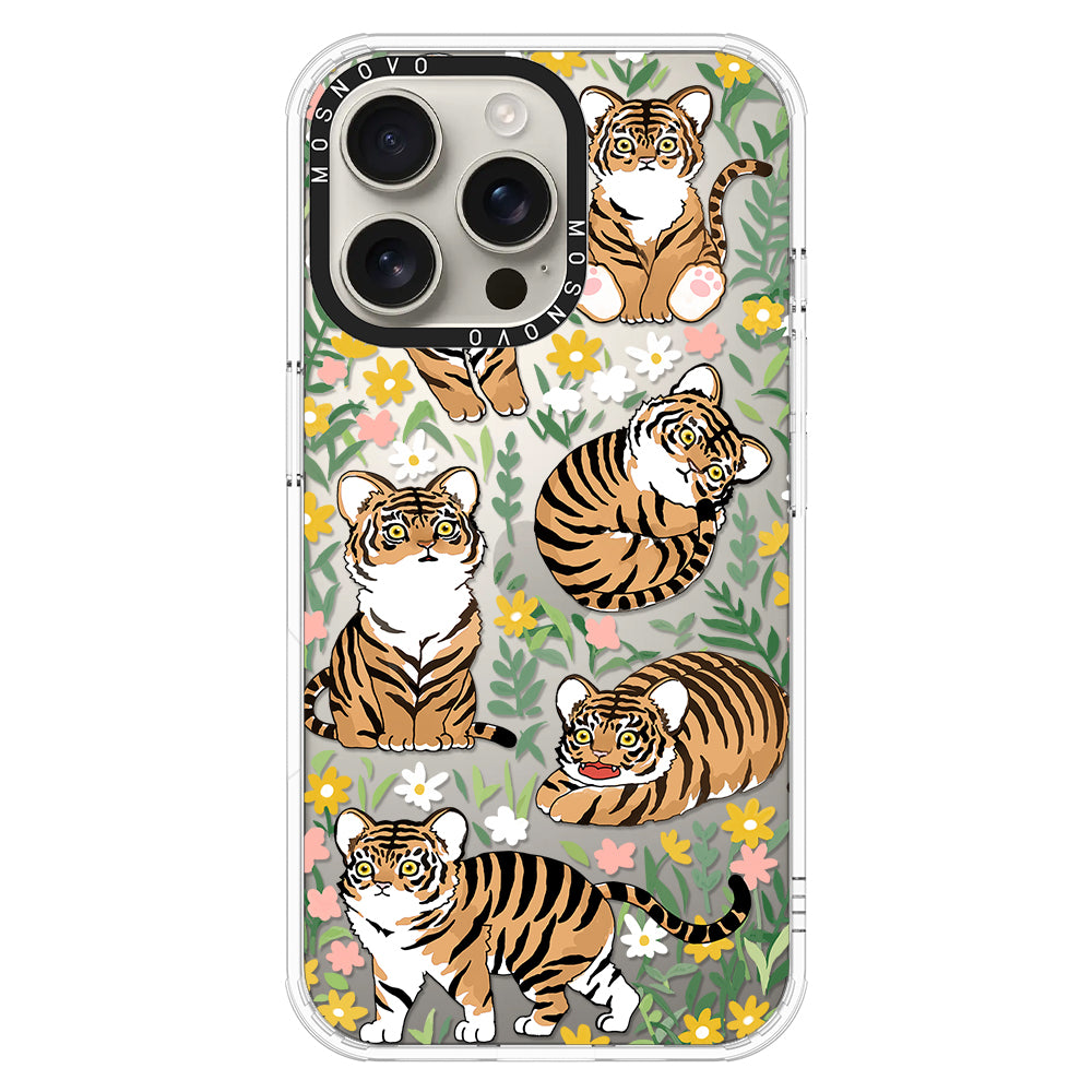 Cute Tiger Phone Case - iPhone 16 Pro Max Case - MOSNOVO