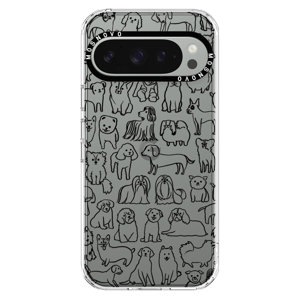 Doodle Dog Phone Case - Google Pixel 9 Pro Case