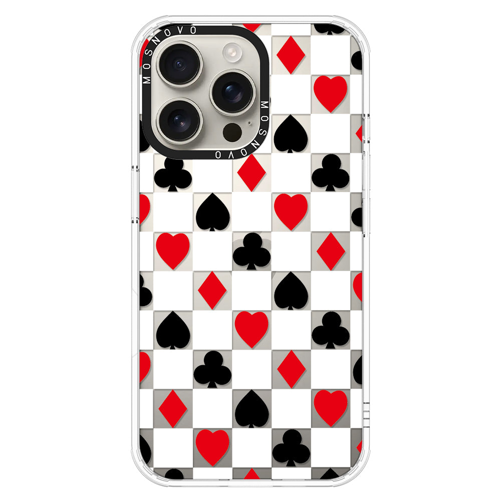 Checker Poker Phone Case - iPhone 16 Pro Max Case - MOSNOVO