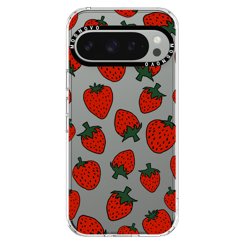 Red Strawberry Phone Case - Google Pixel 9 Pro Case