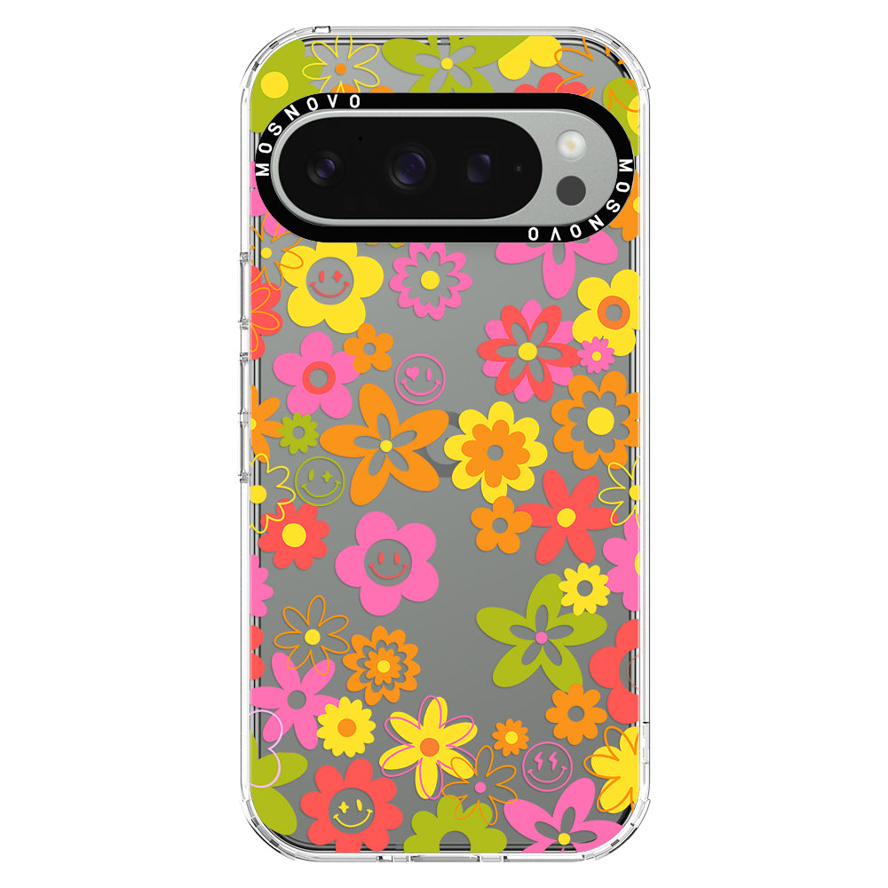 70's Groovy Floral Phone Case - Google Pixel 9 Pro Case