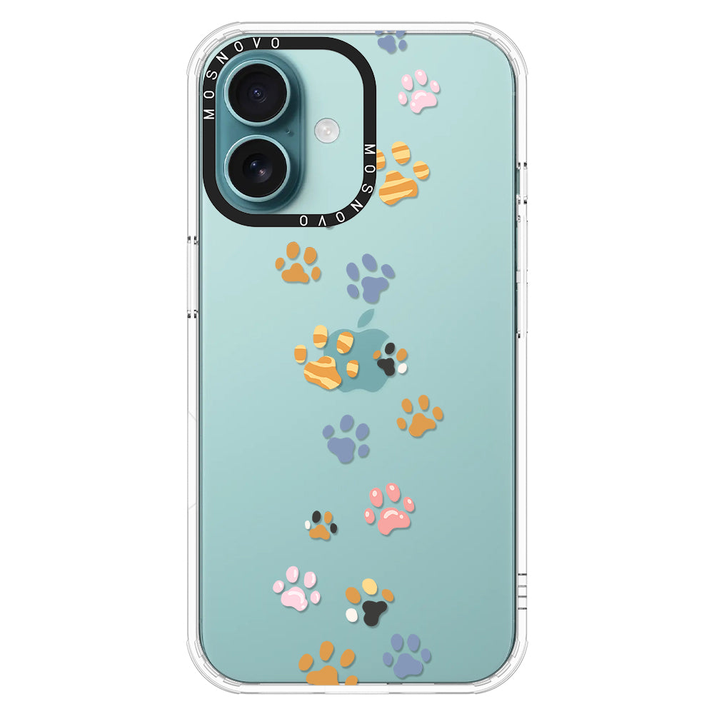 Colorful Paw Phone Case - iPhone 16 Case - MOSNOVO