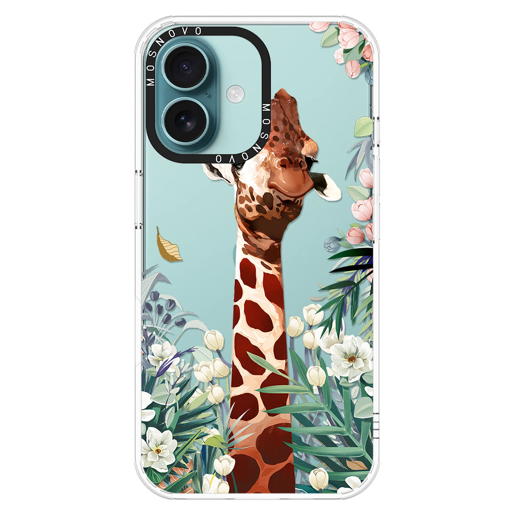 Giraffe In The Garden Phone Case - iPhone 16 Case - MOSNOVO