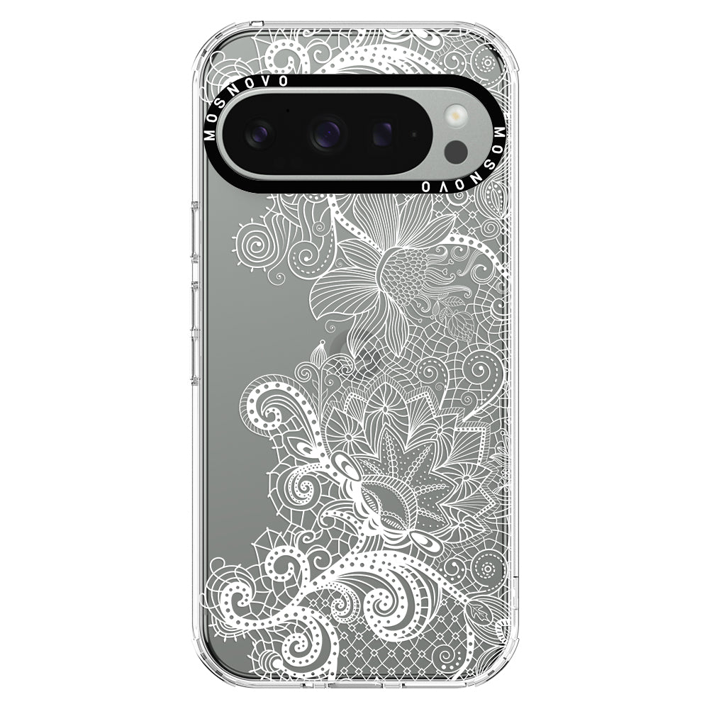 Lace White Flower Phone Case - Google Pixel 9 Pro Case