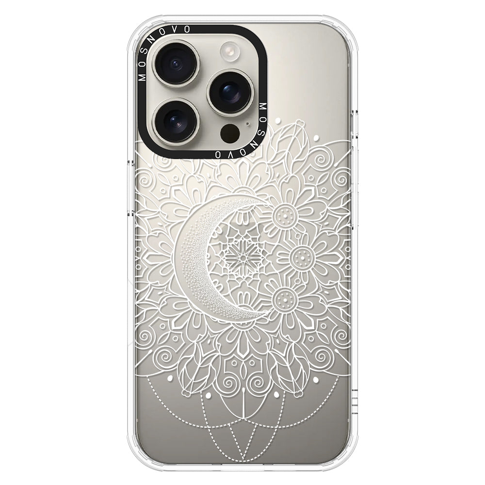 Celestial Moon Mandala Phone Case - iPhone 16 Pro Case - MOSNOVO