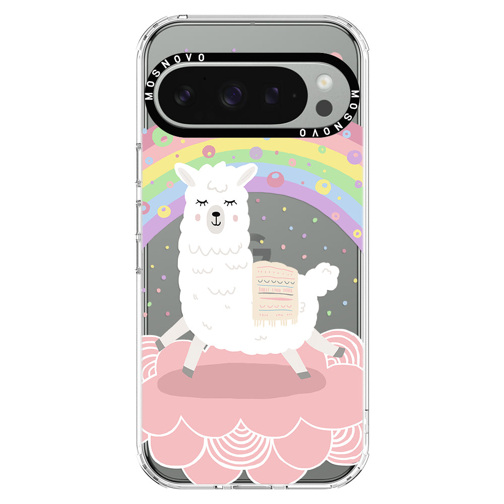 Pastel Rainbow Llama Phone Case - Google Pixel 9 Pro Case