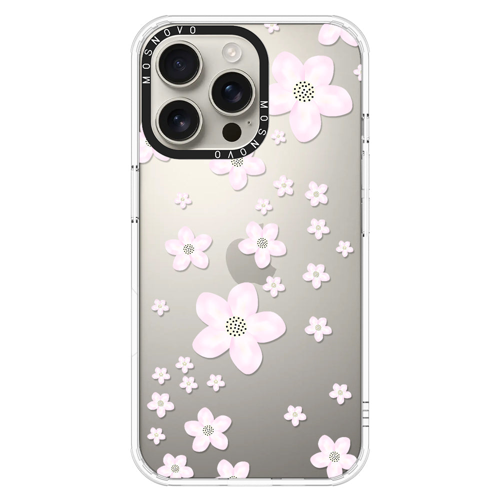 Pink Cherry Blossom Phone Case - iPhone 16 Pro Max Case - MOSNOVO