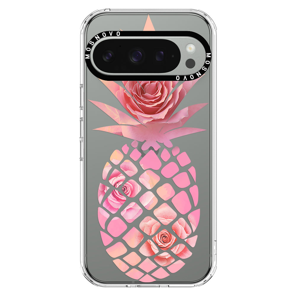 Pink Floral Pineapple Phone Case - Google Pixel 9 Pro Case